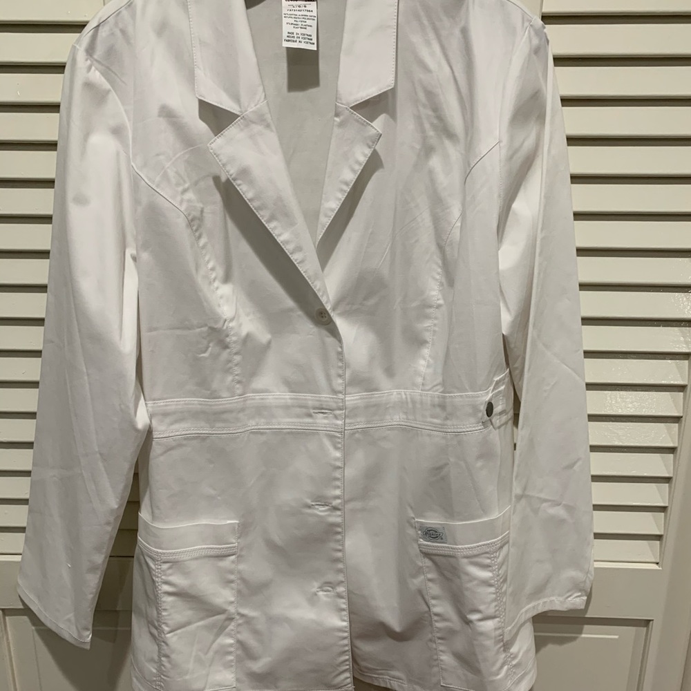 Woman’s lab coat